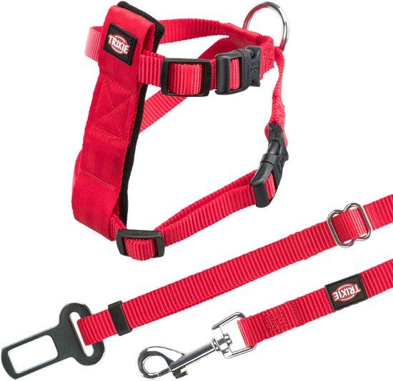 TRIXIE Harnas - Tuigje - 50 cm x 15 mm - Rood