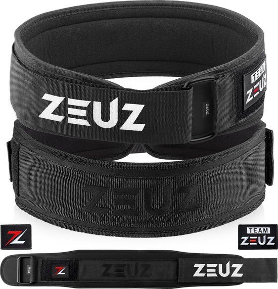ZEUZ Gewichthefriem voor Fitness & CrossFit - Olympic Lifting belt - Maat M - Zwart