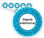 Merkloos / Sans marque Ricard Keuringsstickers Volgende Onderhoud 2027 | 50 stuks, Ø 35 mm | Buiten Blauw