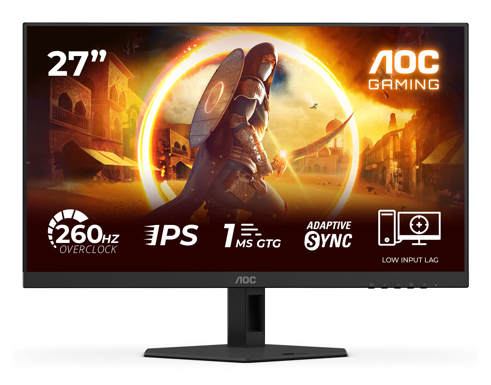 AOC G4 27G4ZRE 27" FHD Monitor | 260Hz | Fast IPS | HDR10 | G-Sync Compatible