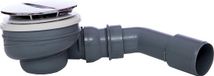 KIRCHHOFF ECO-SAVE Douche- en Afvoer badkuip voor 90 mm, Grijs, 1 1/2" x 40/50 mm, met chroom-afdekking, 110 mm