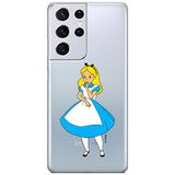 ERT GROUP mobiel telefoonhoesje voor Samsung S21 ULTRA origineel en officieel erkend Disney patroon Alice 010