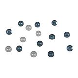 Rayher 14799404 Rocailles-mix met groot gat, 5,5 mm ø, turquoise tinten