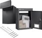 VEVOR Wandbrievenbus, 31,8 x 16 x 42,3 cm, met codeslot, zwart