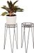 Merkloos Plantenstandaard - modern minimalistisch - plantenhouder-succulentenhouder - brons met haarspeldpoten