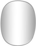 vidaXL Wandspiegel 30x25 cm Zilver Metaal