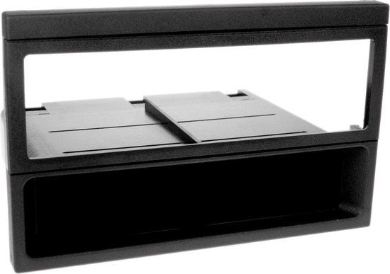 1-DIN Paneel met aflegbakje. Mazda MX-5 / 323 (F) / 626 Kleur: Zwart