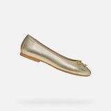 GEOX NEW PALMARIA DAMES Ballerina's - LICHTGOUD/MELKWIT - Maat 38