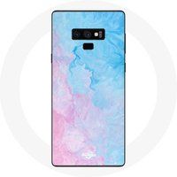 Maniacase Hoesje voor Samsung Galaxy Note 9 Roze blauwe achtergrond