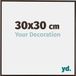 yd. - Cadre photo 30x30 cm - Plastique - Anthracite