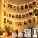 Btfarm Guirlande lumineuse avec pinces - Télécommande - 5 m - 50 LED - Clips photo - Suspendre - 8 modes - Étanche - Minuterie