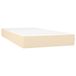 VidaXL Matelas à ressorts ensachés medium 90x200x20 cm tissu couleur crème