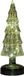 Annas Collection Sapin de Noël verre LED sur batterie avec minuterie 27,5x9,5 cm vert