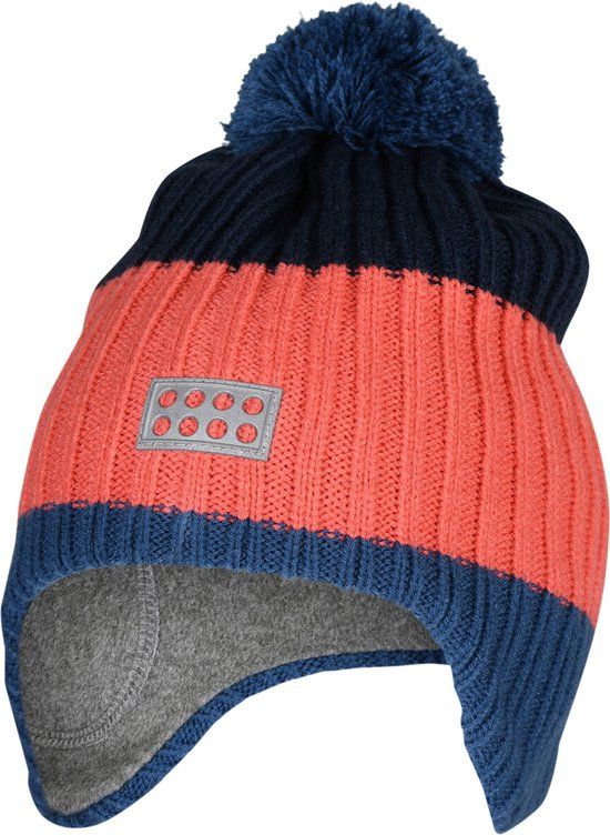 LEGO Wear Lwanvik 701 Hoed Kinderen - Bont/Oranje - Unisex - Herfst/Winter 2021 - 48cm