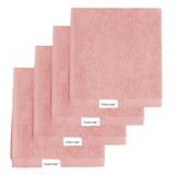 Pantone™ - Washandjes 30 x 30 cm, 4 stuks badstof van puur katoen, 100% OEKO-TEX-gecertificeerd, set van kleine multifunctionele badhanddoeken, zacht en absorberend, ook geschikt als make-up remover