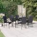 Maison Exclusive - Salon de jardin 7 pièces noir
