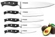 Set de couteaux de cuisine SB-KS201, acier inoxydable résistant à la rouille, affûté à la main, sans polluants, style campagnard, pour chefs professionnels