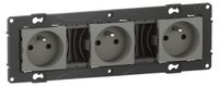 Legrand BTAL23CD 3 stopcontacten, voorbekabeld, Altège 16 A, met automatische klemmen, wolk