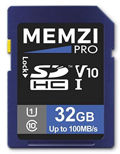 MEMZI PRO 32GB 100MB/s Klasse 10 V10 SDHC-geheugenkaart compatibel voor Fujifilm X-T4, X100V, X-Pro3, X-A7, X-T30, X-T3, X-H1, X-T200, X-T100, X-A5, X-E3, X-T20, XF10 digitale camera's