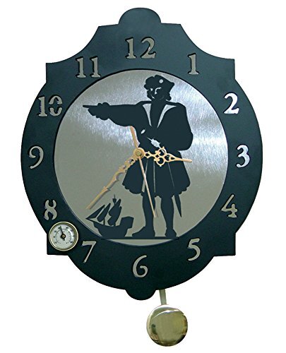 IMEX EL ZORRO 11357-Reloj kristalkogel, 374 x 312 mm, metaal, grijs, 40 x 34 x 7 cm