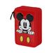 Mickey Mouse Red-Triple Filled Etui, Rood, 14 x 21 cm