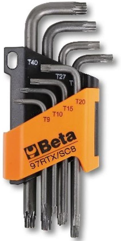 Beta Tools inbussleutel 8 st + torx profiel 97RTX/SC8 staal 000970263