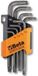 Beta Tools inbussleutel 8 st + torx profiel 97RTX/SC8 staal 000970263