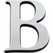 Lettre B Argent Hauteur 25mm