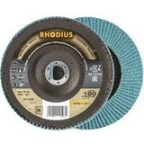 Rhodius 211420 LSZ F3 disque lamelle grain 40 inox, acier 10 pc.