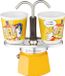 Merkloos Dailygoods - Mini Express Koffiepot met 2 Bekers - Geel