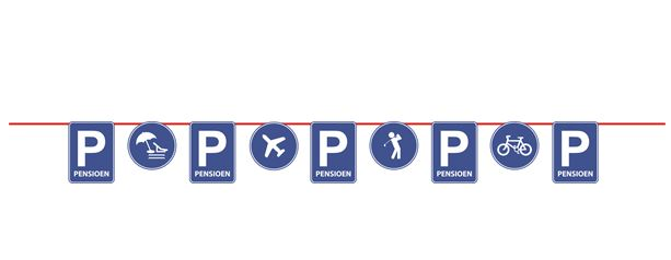 Folat 63454 Banner - Wit, Blauw - 8714572634540