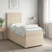 Maison Exclusive - Lit boxspring avec matelas Crème 100 x 200 cm Tissu