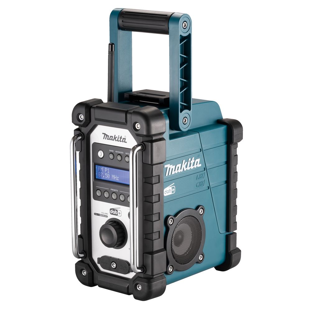 Makita DMR110N Werkplek Radio - AM/FM/DAB+ - Zwart/Turkoois