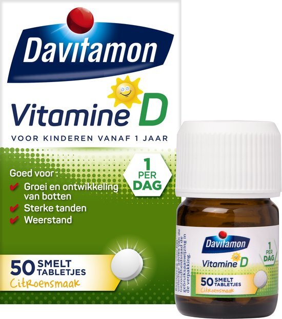Davitamon Vitamine D Kind Smelttabletten 50st