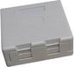 DATACOM Dubbele wandcontactdoos CAT5E UTP, inbouw, zelfborend, wit