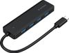 Gembird USB-C Hub - 4x USB-A en USB-C voor voeding - USB 3.2 Gen 1 - 0,15 meter - Zwart