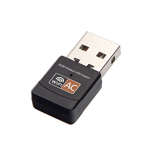 FILOWA USB Wifi Adapter 600 MBit/s Realtek RTL8811CU Chipset Dual Band 11AC-WLAN-dongle IEEE 802.11 a / b / g / n / ac Voor Laptop Desktop IPTV USB 3.0 Netwerkadapter Ondersteunt Windows 10 Mac Linux