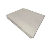 PENSIERI DELICATI Bedlaken voor tweepersoonsbed, 250 x 300 cm, bedlaken voor tweepersoonsbed van 100% katoen, gemaakt in Italië, kleur crème