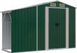 vidaXL Tuinschuur - 277x93x179 cm - Gegalvaniseerd Staal - Groen