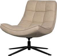 WOOOD Maudi Draaifauteuil - Naturel - Industrieel - 84x74x86