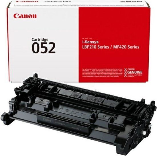 Canon 052 Black Toner Cartridge - 3100 Page Yield - Compatible with Canon i-SENSYS Printers