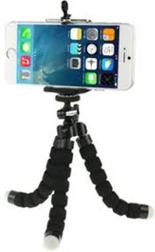 - Flexible Octopus Bubble Tripod houder Stand Mount voor mobiele telefoon (Iphone 6s / 7 Samsung S8 / S7 / S6 ) / Digital Camera(zwart) / Action Camera