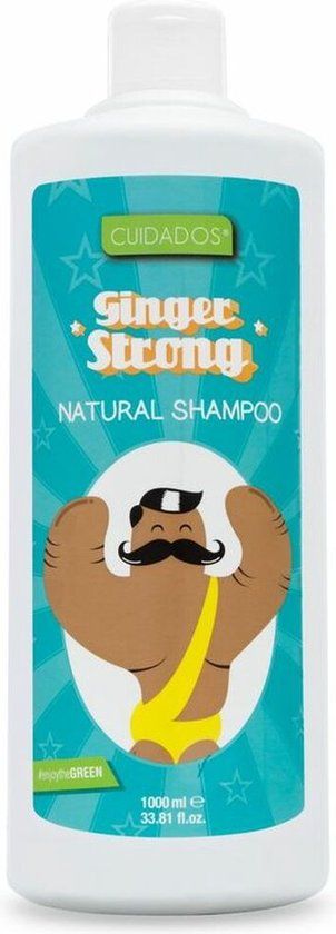 Antioxidant shampoo Ginger Strong Valquer (1000 ml) - Geschikt voor kroeshaar - Mannen