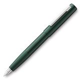 LAMY aion vulpen 077 - moderne vulpen in de kleur donkergroen van een naadloos van aluminium diep getrokken behuizing - roterend geborsteld oppervlak - veerdikte EF