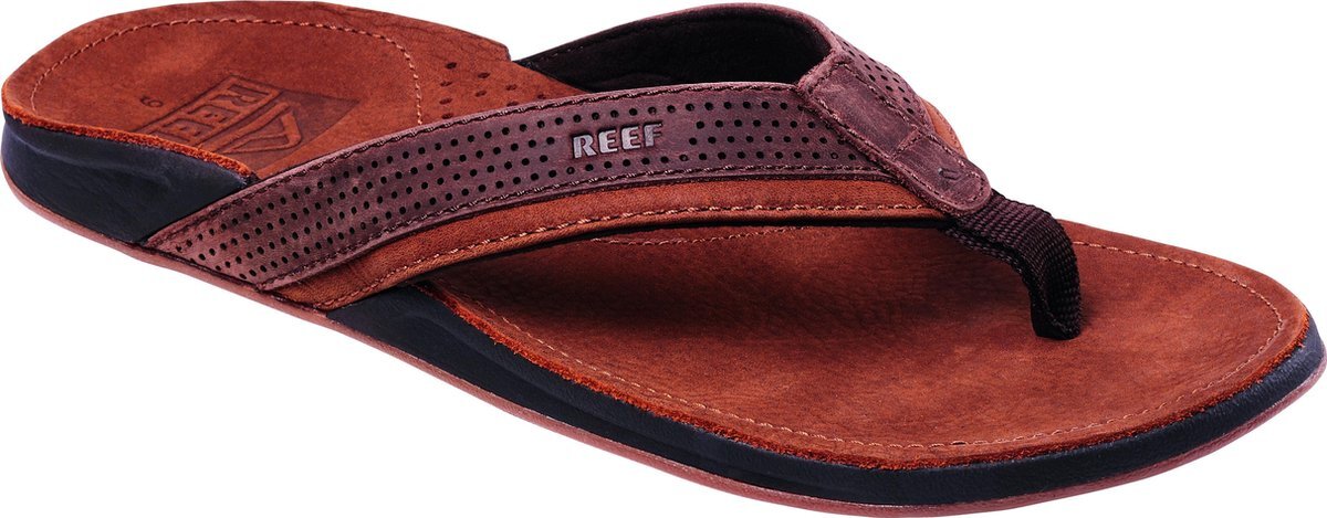 Ree, F. J-Bay Perf Heren Slippers - Brown - Maat 44