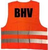Bellatio Decorations Shoppartners Bv BHV vest / hesje oranje met reflecterende strepen voor volwassenen - bedrijfshulpverlening - veiligheidshesjes / veiligheidsvesten