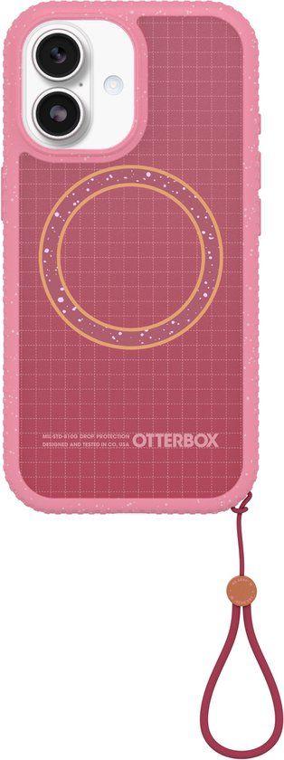 OtterBox Sole Series Hoesje Geschikt voor Apple iPhone 17 | Back Cover | Compatibel met MagSafe | Met Draaglus | Gerecycled | Xtra Hot Roze