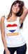 Bellatio Decorations Shoppartners Bv Nederland singlet shirt/ tanktop met Nederlandse vlag in hart wit dames S