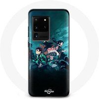 Maniacase Etui voor Samsung Galaxy S20 Ultra Demon Slayer Manga Tanjiro en Nezuko