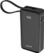 Rixus Powerbank à charge rapide 10.000mAh avec dragonne intégrée Câble Noir 20W